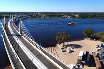 Kazungula Bridge between Botswana and Zambia