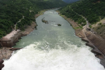 The Zambezi at Lake Kariba heading for the delta in Mozambique